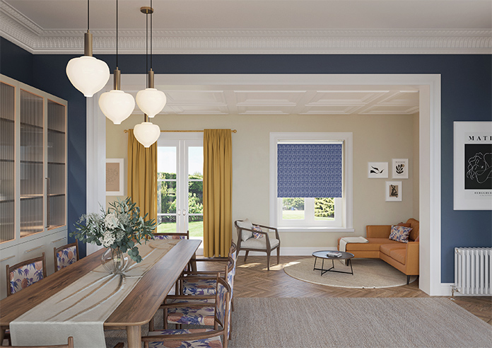 Mod Cube, Lapis - Roller Blind - Image 8